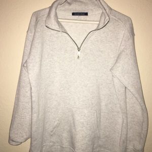 White quarter zip